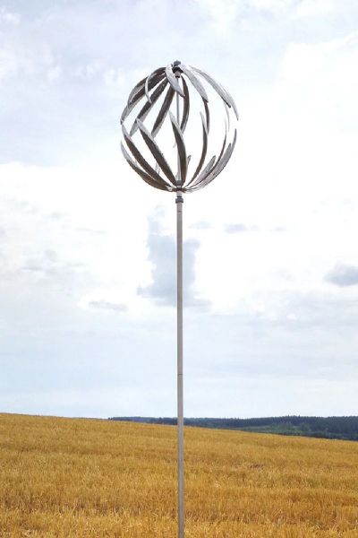 Edelstahl Windspiel Aurora Dancer, 160 cm inkl. Stab
