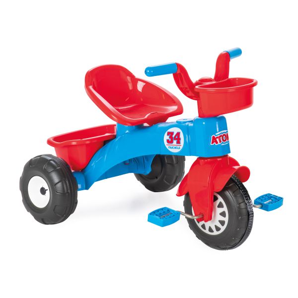 Dreirad mit Ablagekörbe, rot/blau, Trike für Kinder ab 3 Jahren