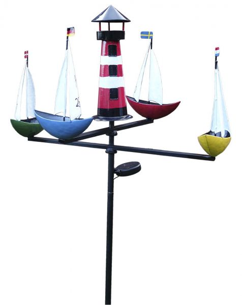Windspiel Maritim REGATTA mit Schiffen und Leuchtturm