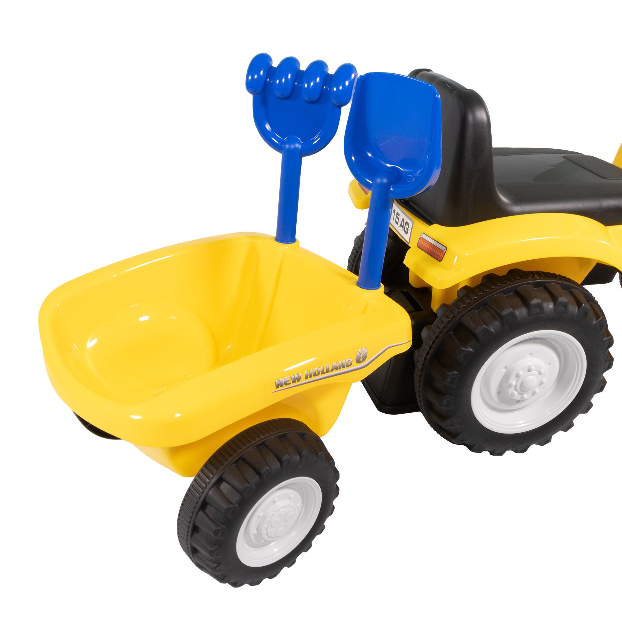 Rutschauto Traktor New Holland mit Anhänger, Kinderauto ab 1 Jahr