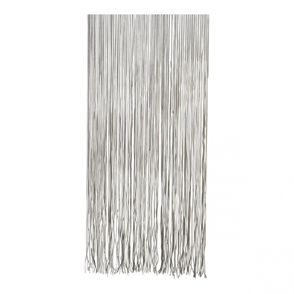 Türvorhang Twist 90x220 cm, schwarz/weiß, Fadenvorhang