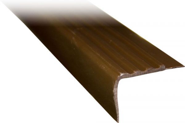 Treppenkantenprofil braun, 110cm, Kunststoff, Treppenprofil