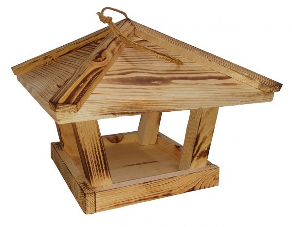 Vogelhaus aus Holz mit Aufhängung, Futterhaus für Vögel